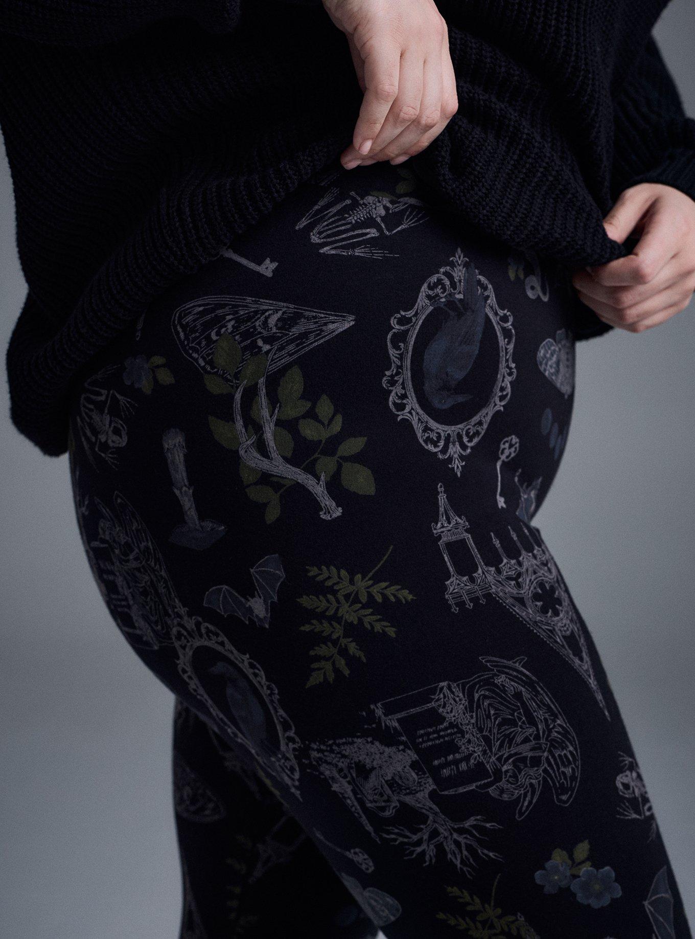 Nightfall Full Length Printed Legging, PERSOPHONES FOREST BLACK, alternate