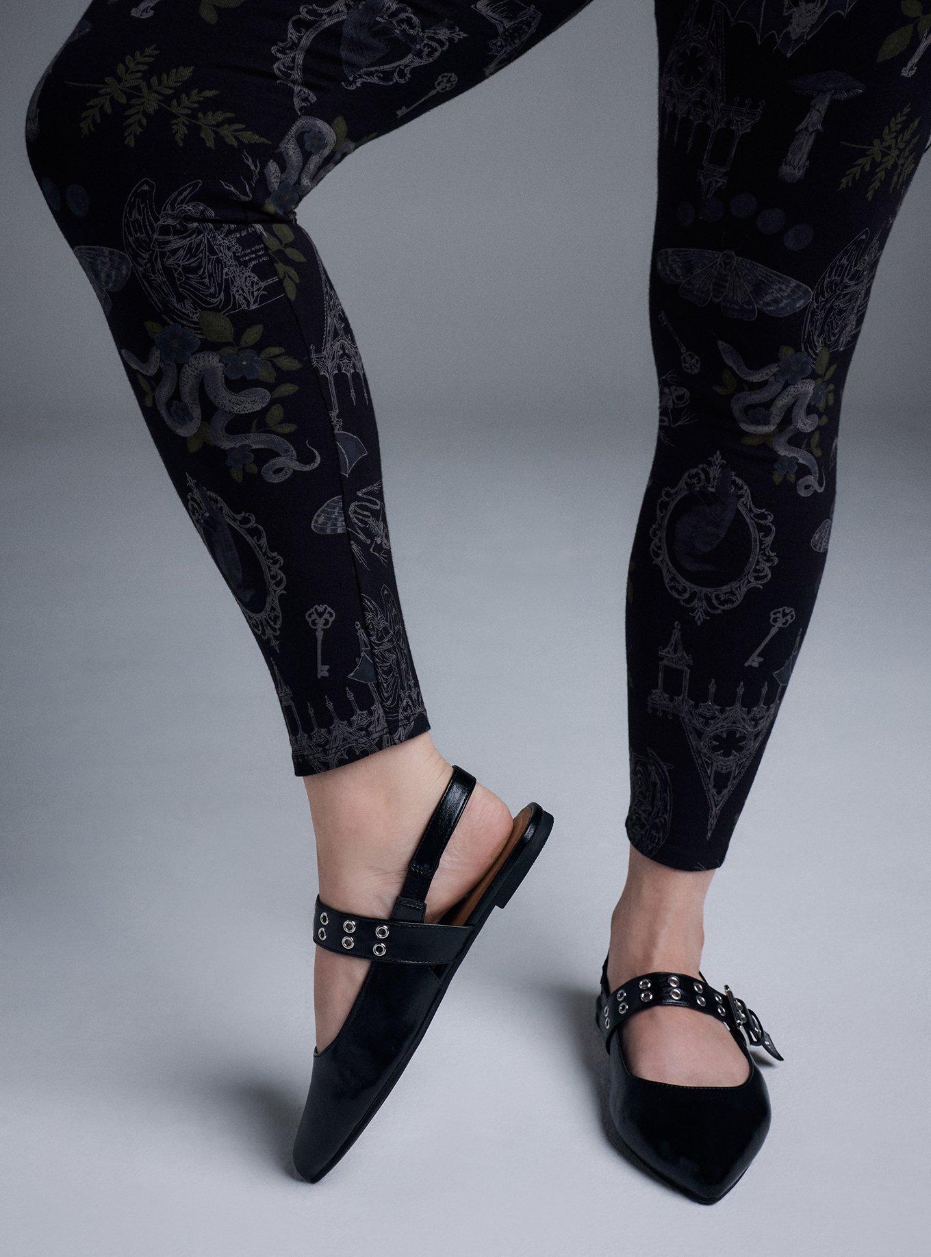 Nightfall Full Length Printed Legging, PERSOPHONES FOREST BLACK, alternate