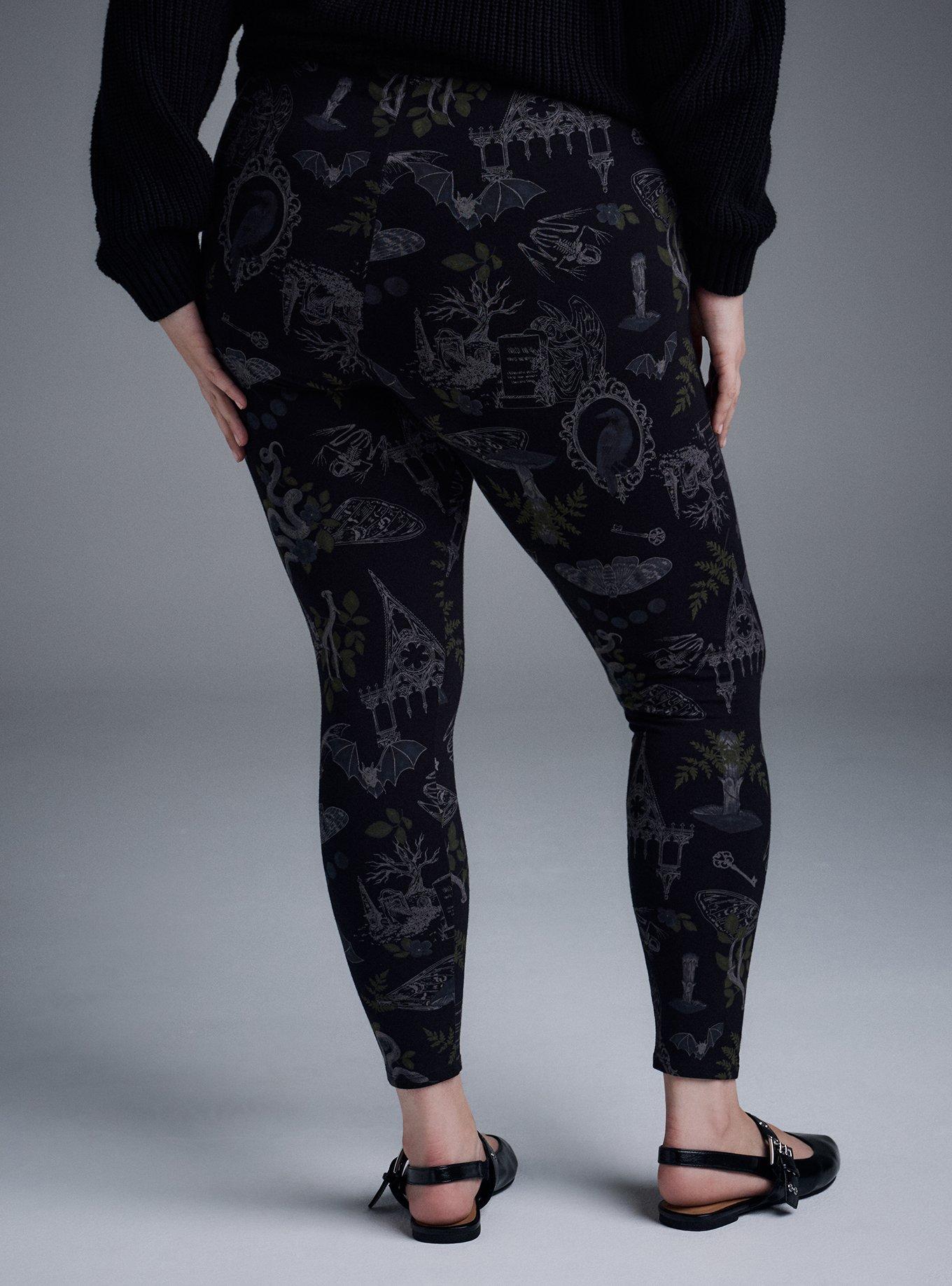 Nightfall Full Length Printed Legging, PERSOPHONES FOREST BLACK, alternate