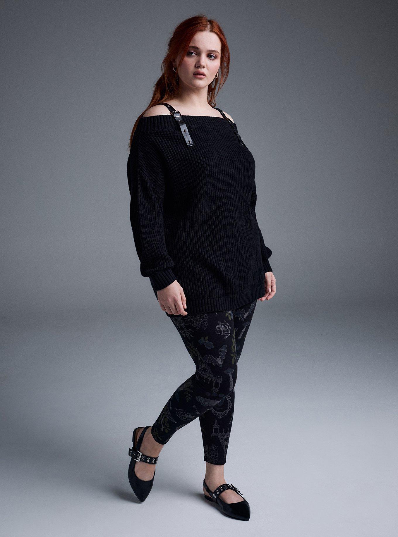 Nightfall Full Length Printed Legging, PERSOPHONES FOREST BLACK, alternate