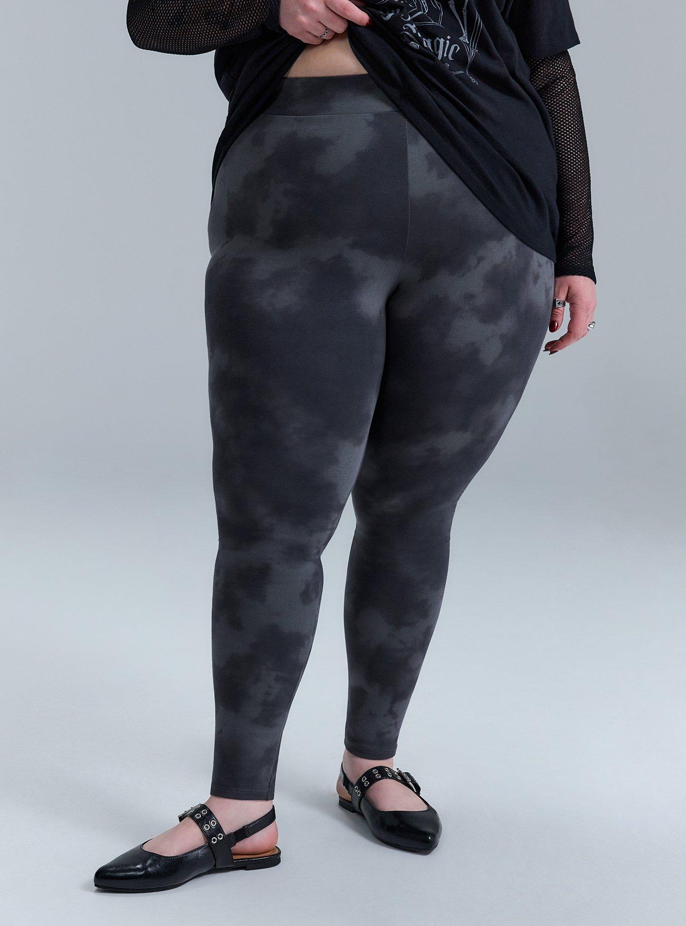 Nightfall Full Length Printed Legging, LA MORT DYE BLACK, alternate