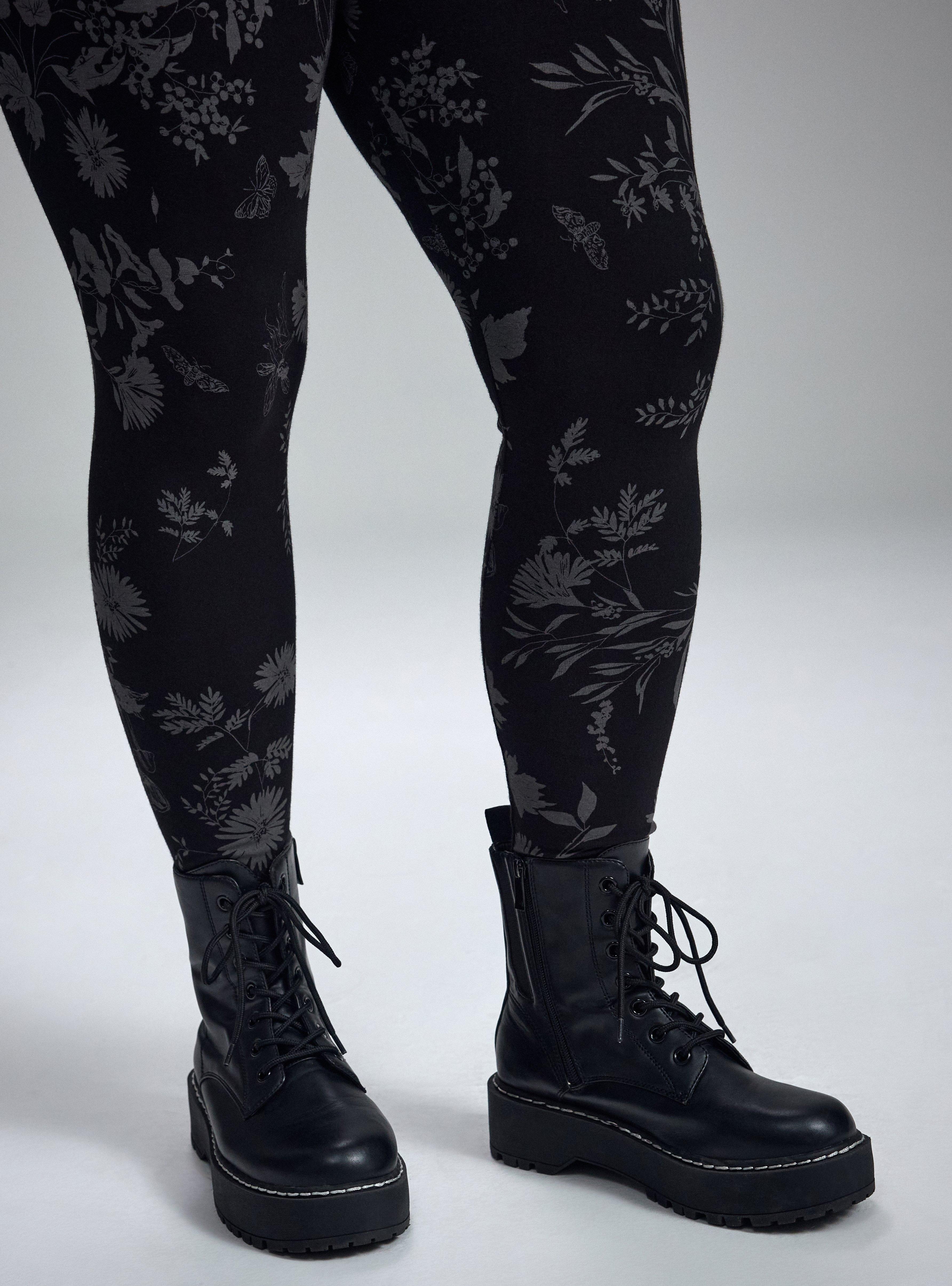 Nightfall Full Length Printed Legging, FAE FLORAL BLACK, alternate