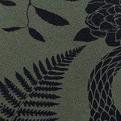 Nightfall Full Length Printed Legging, SNAKE FLORAL GREEN, swatch