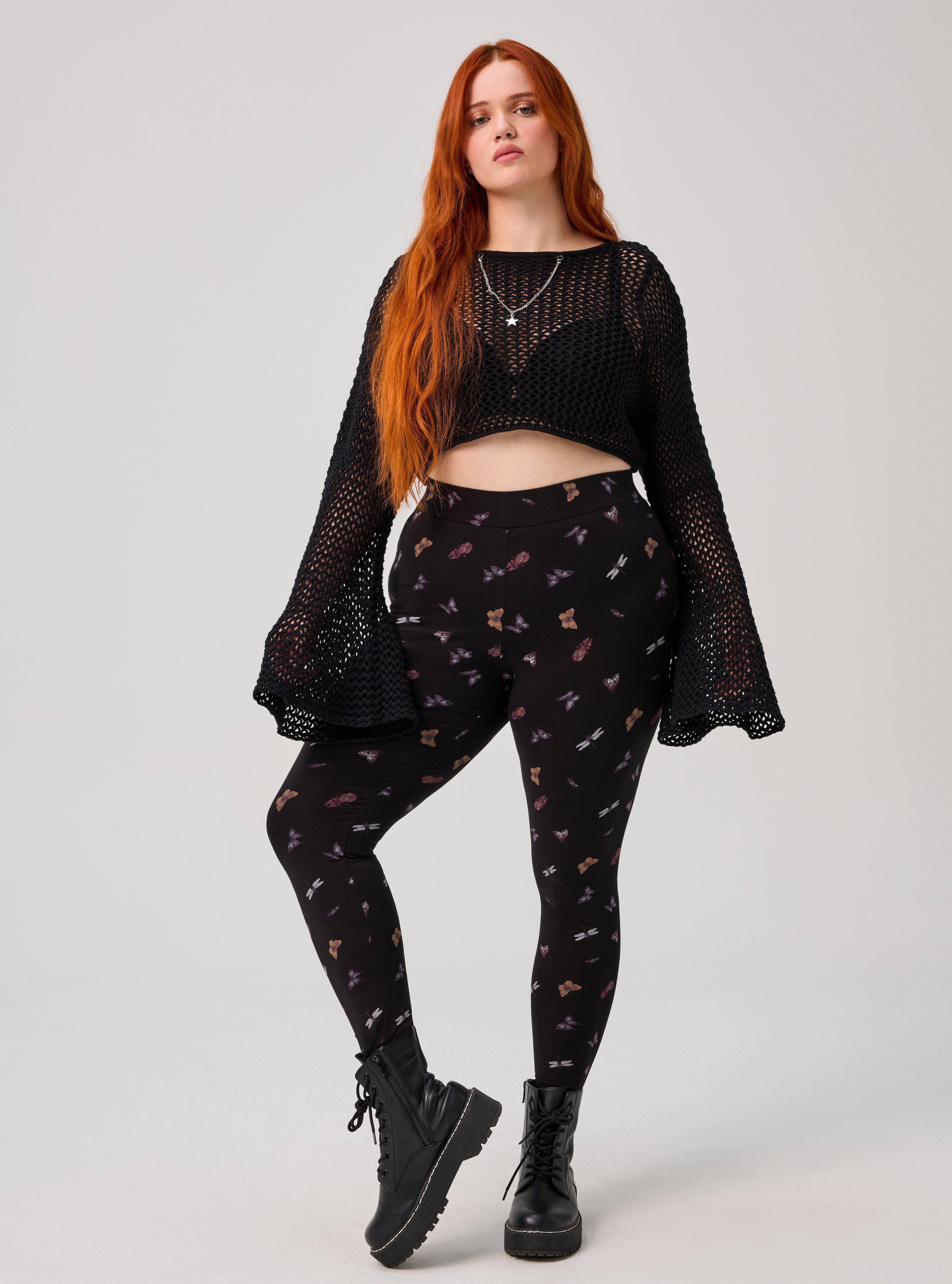 Nightfall Full Length Printed Legging, TINY INSECTS BLACK, hi-res