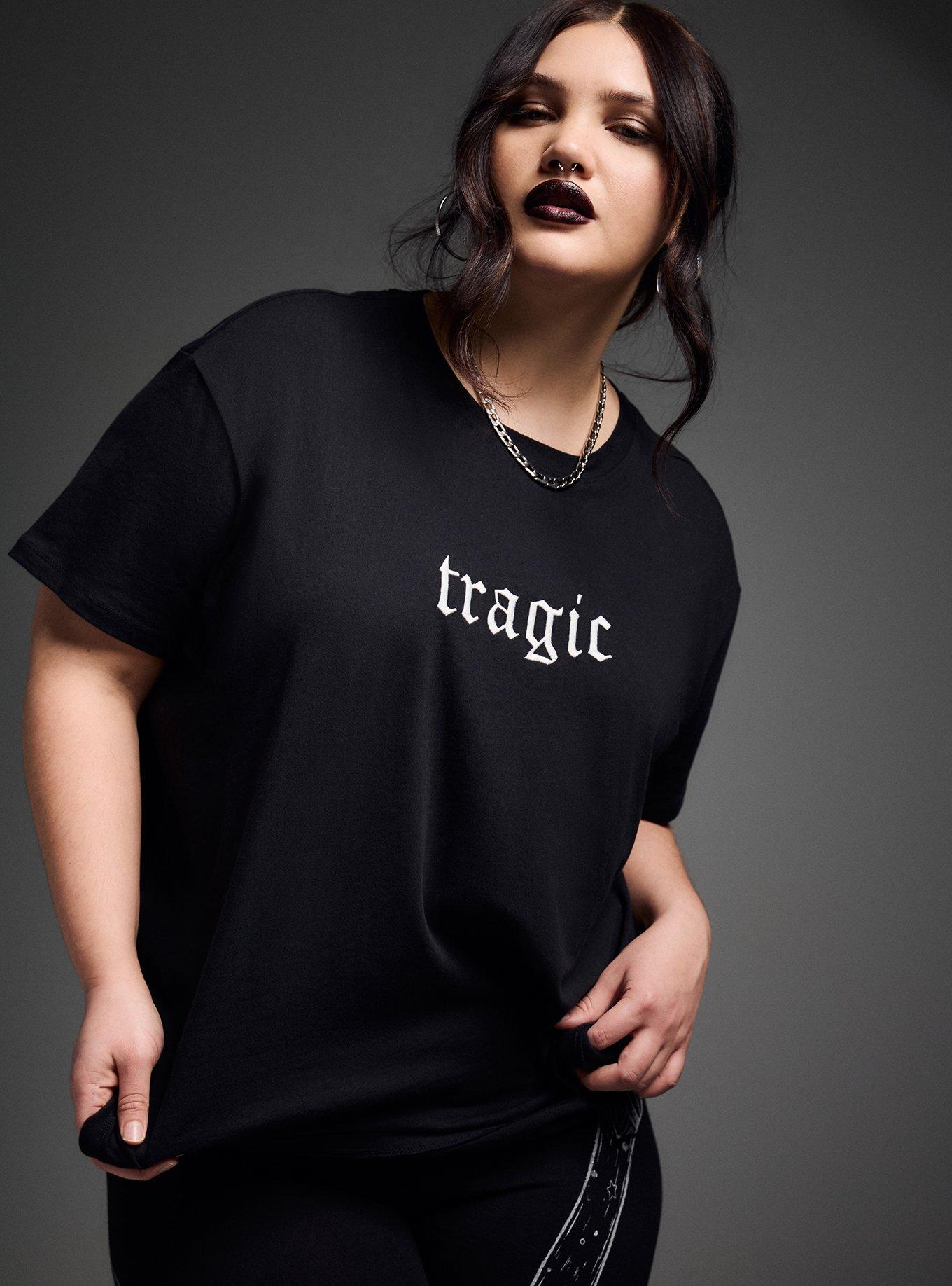 Plus Size - Nightfall Tragic Oversized Crew Tee - Torrid