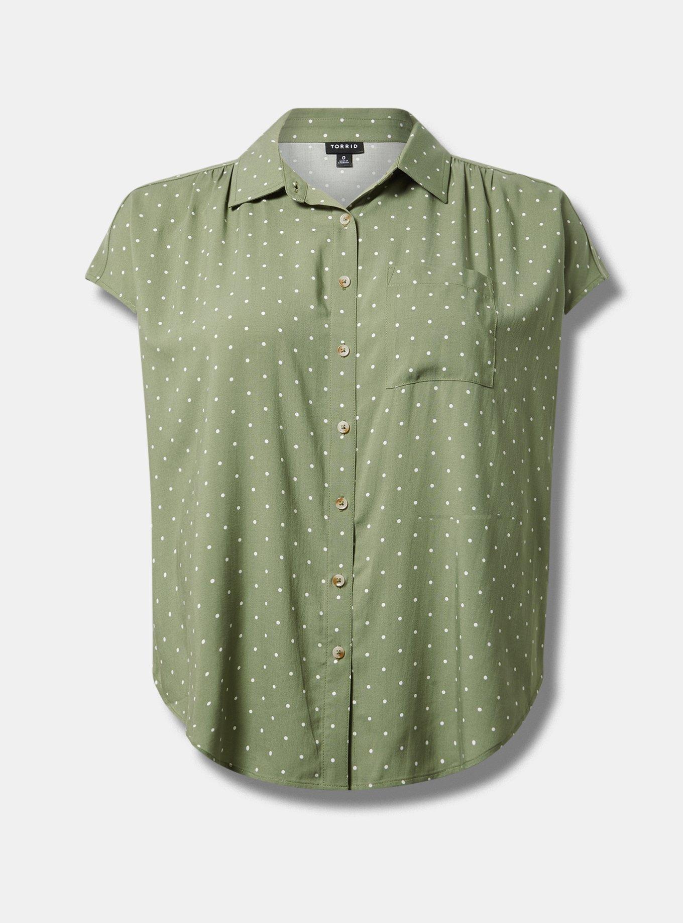 Challis Dolman Button Up Shirt