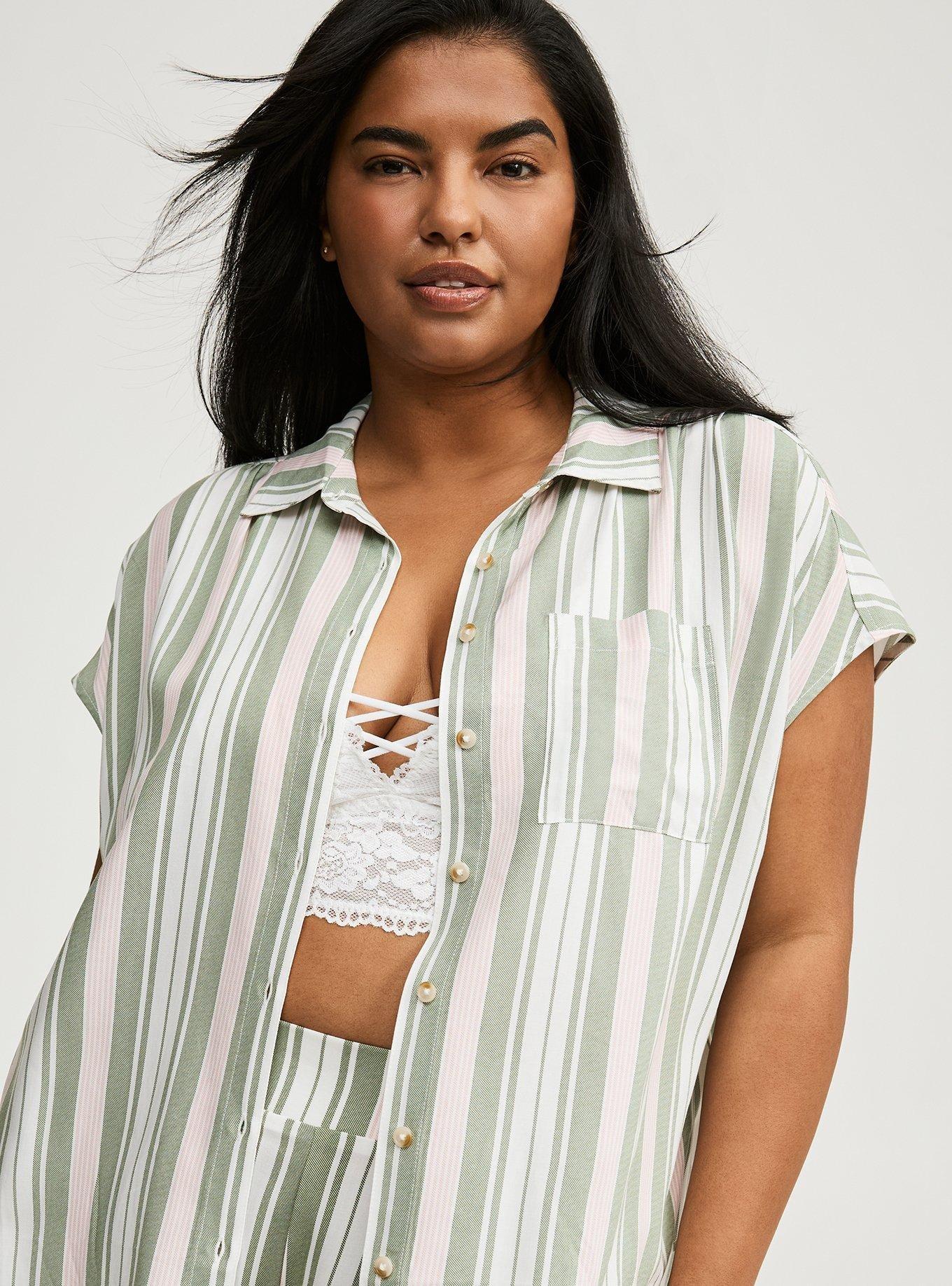 Challis Dolman Button Up Shirt