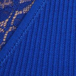 Lightly Lined Seamless Plunge Bralette, SURF THE WEB, swatch