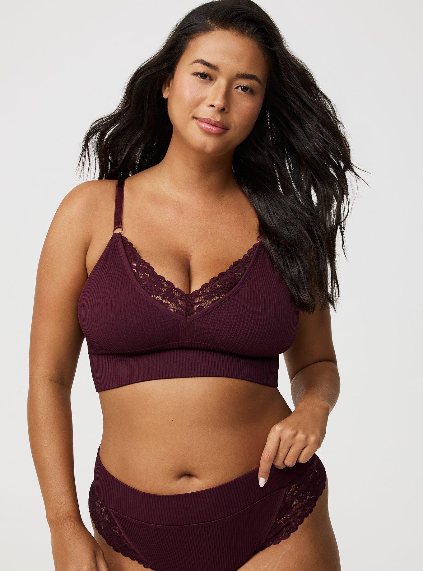 Lightly Lined Seamless Plunge Bralette