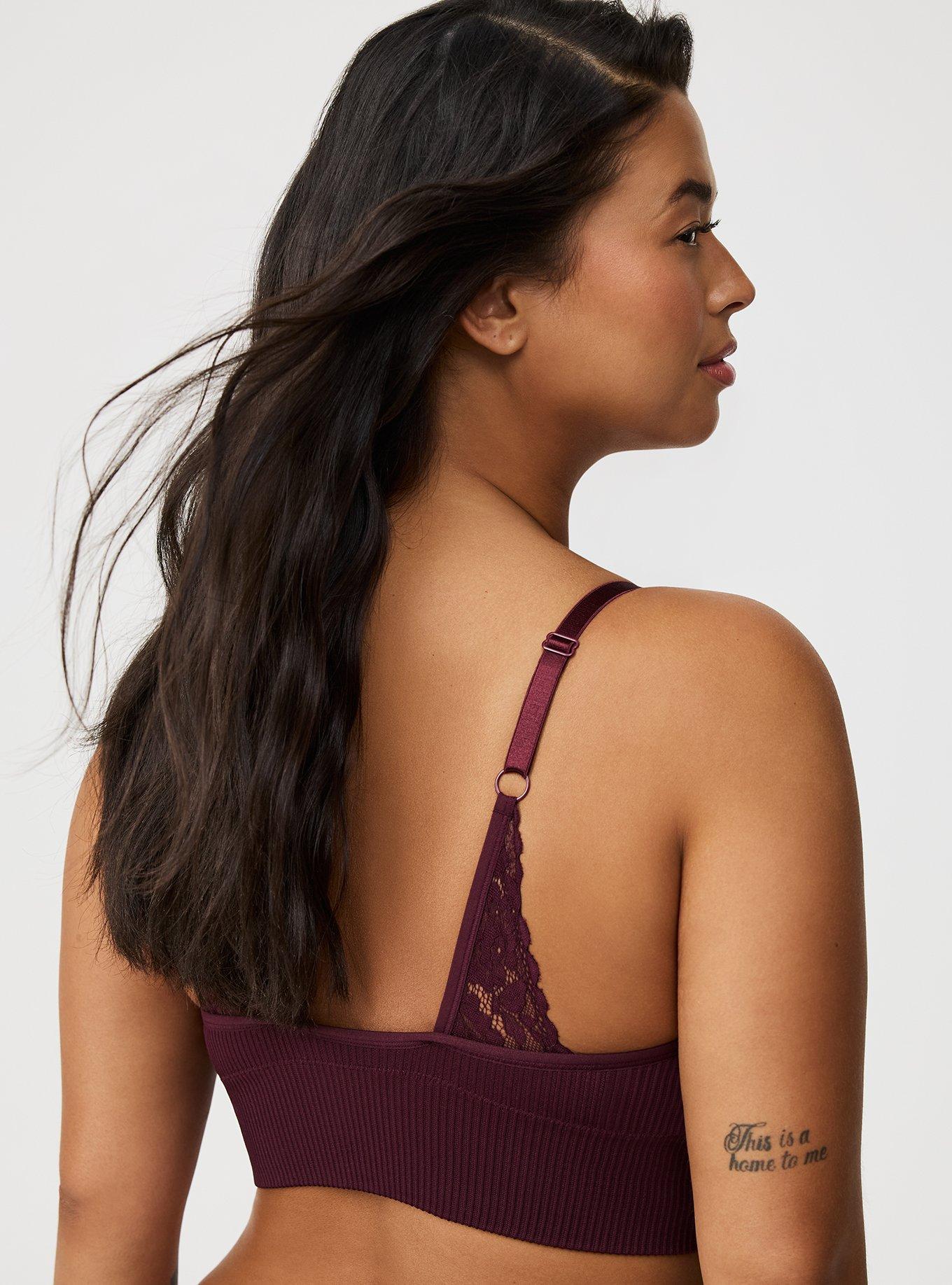 Lightly Lined Seamless Plunge Bralette