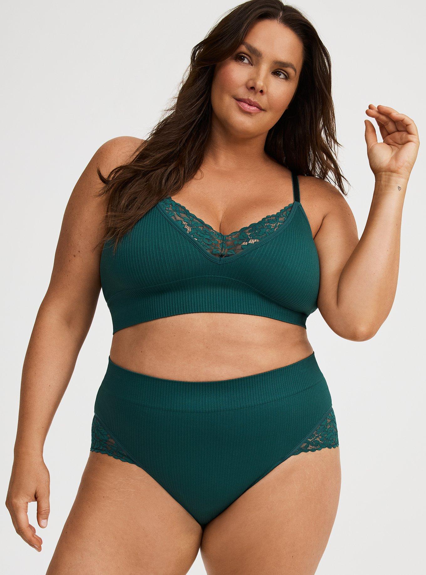 Seamless Rib Mid-Rise Brief Panty, JUNEBUG, hi-res