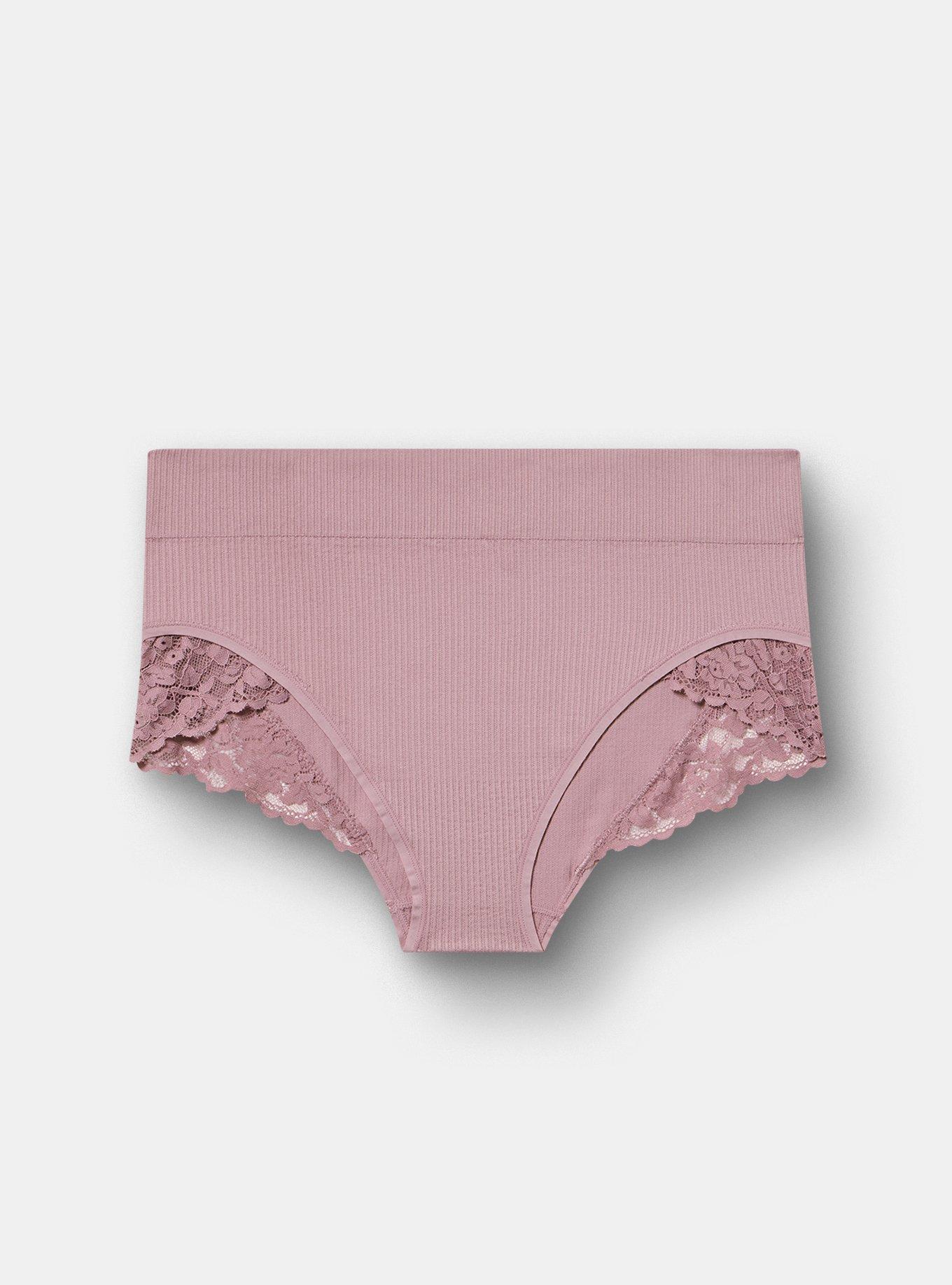 Seamless Rib Mid-Rise Brief Panty, TOADSTOOL, hi-res