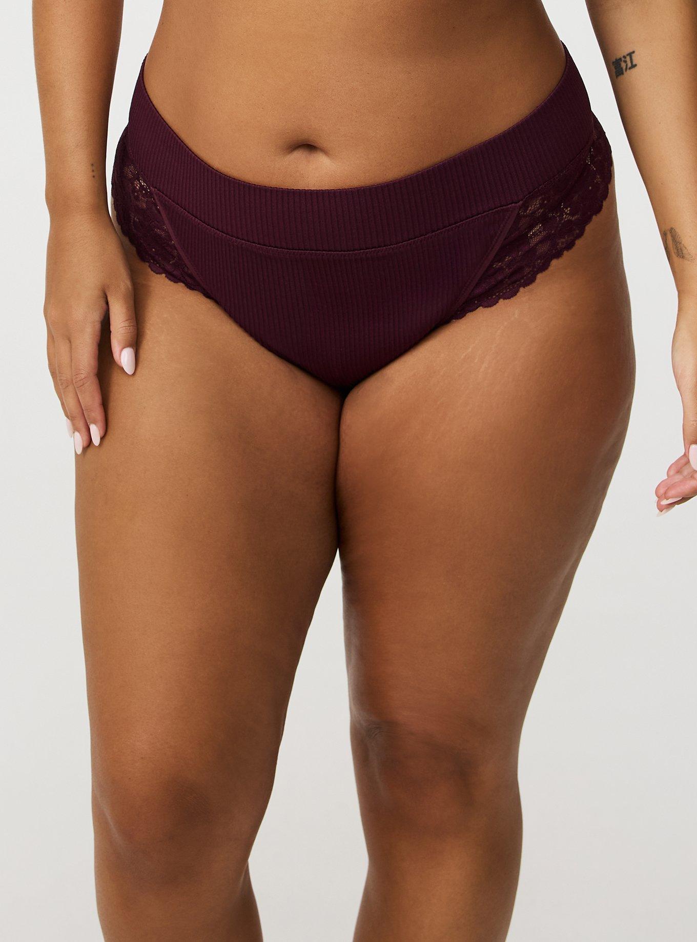 Seamless Rib Mid-Rise Thong Panty