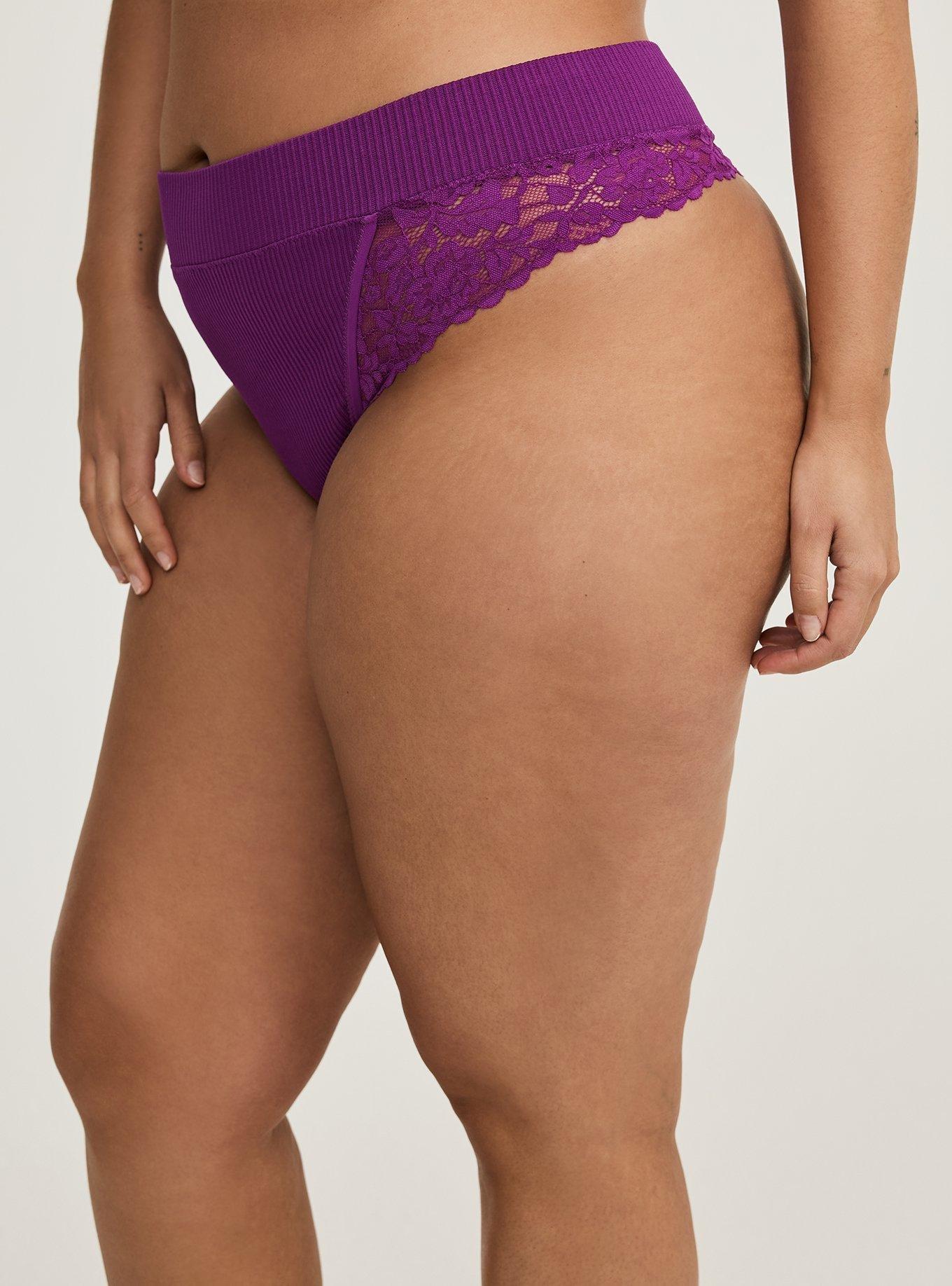 Seamless Rib Flirt Mid Rise Thong Panty