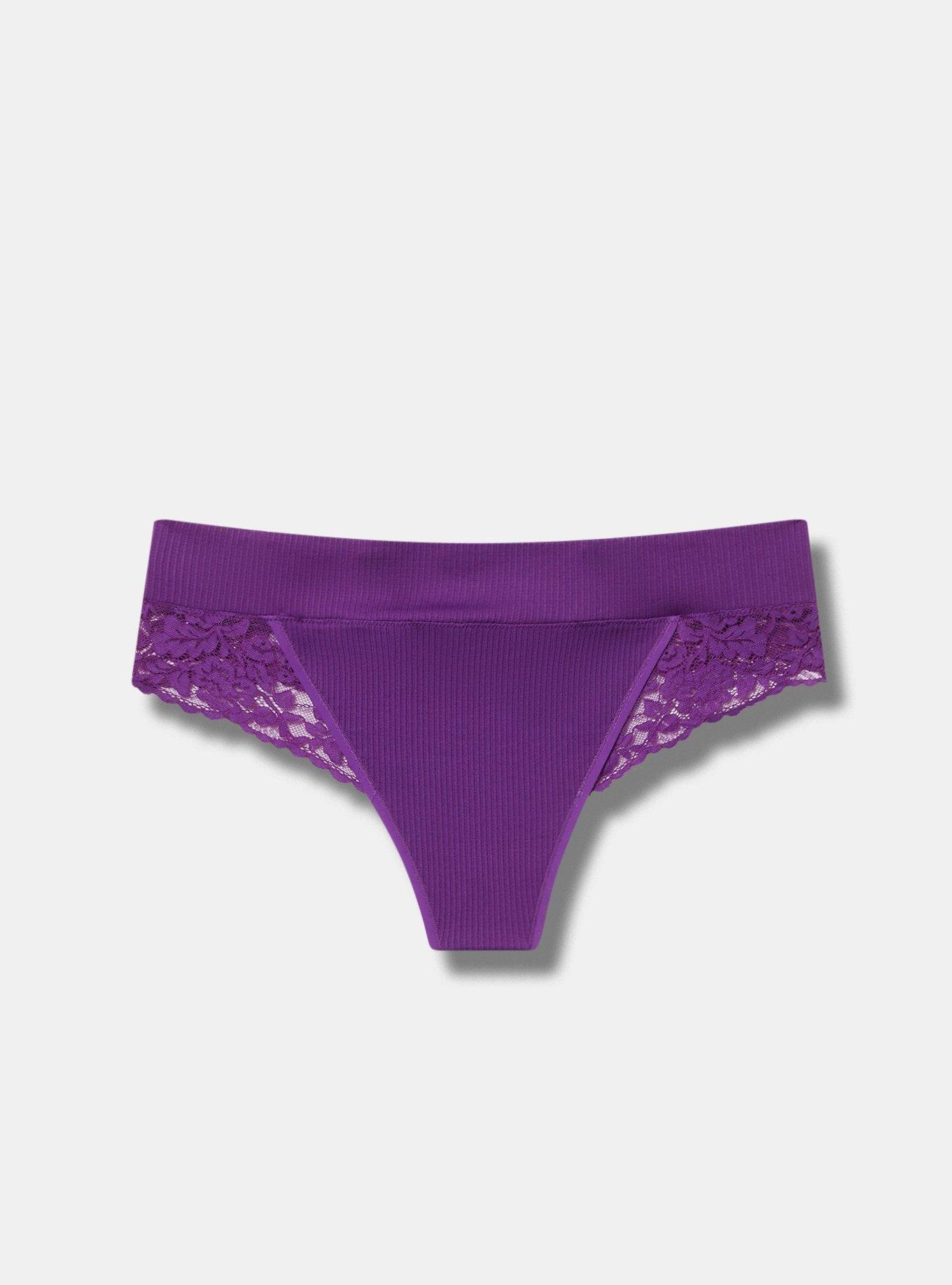 Seamless Rib Flirt Mid Rise Thong Panty