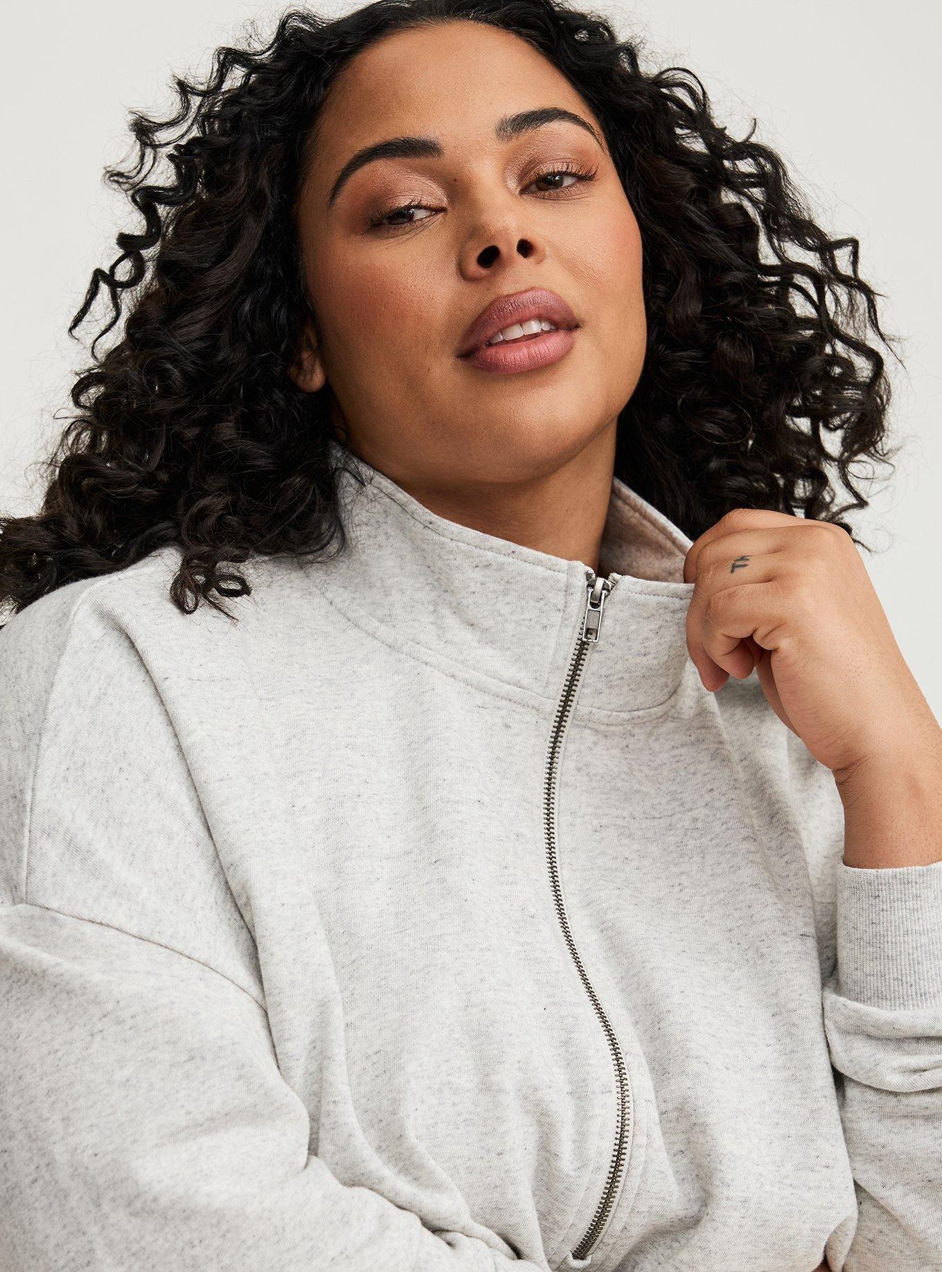 Drop Shoulder Half Zip Pullover