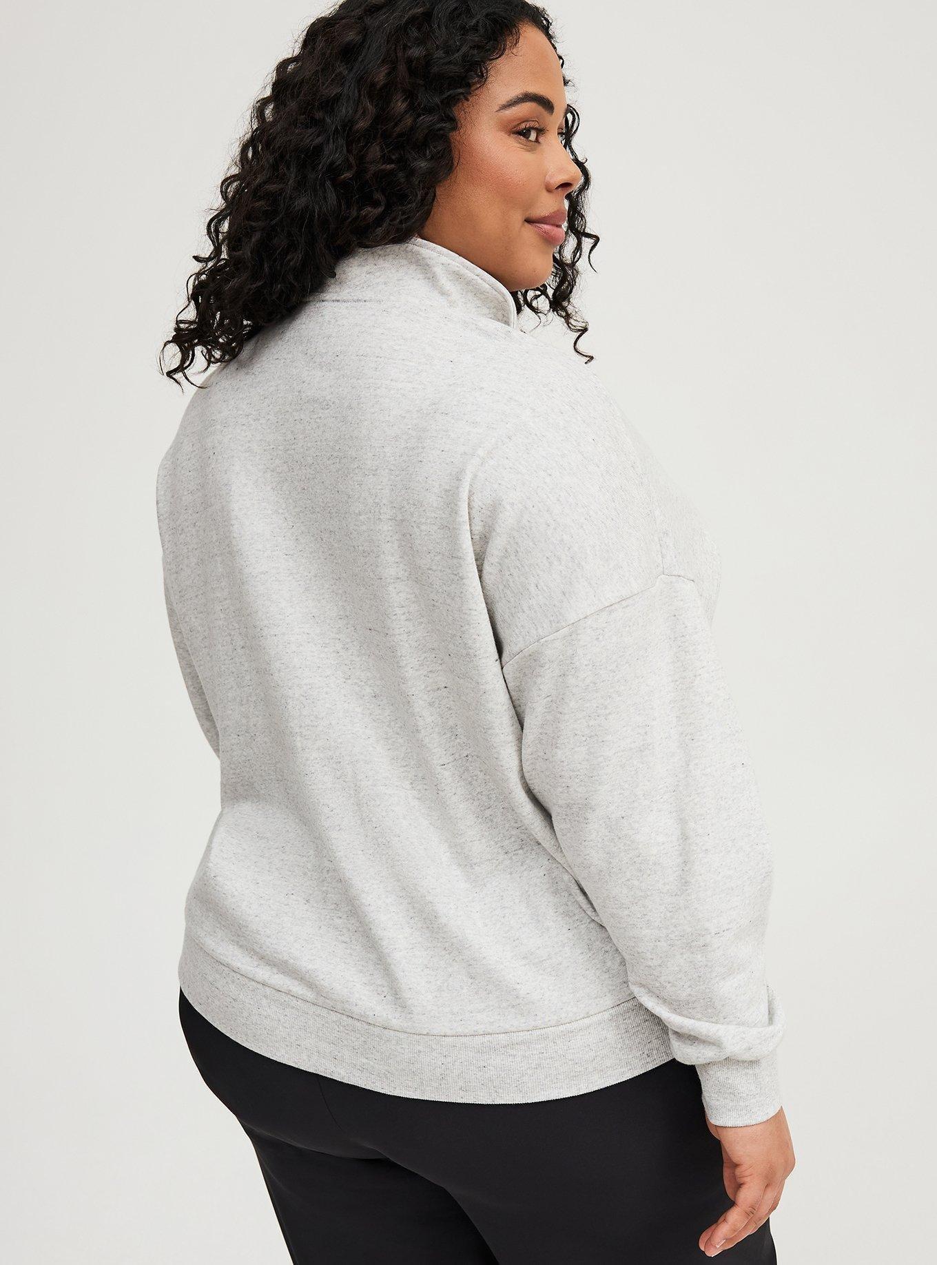Drop Shoulder Half Zip Pullover
