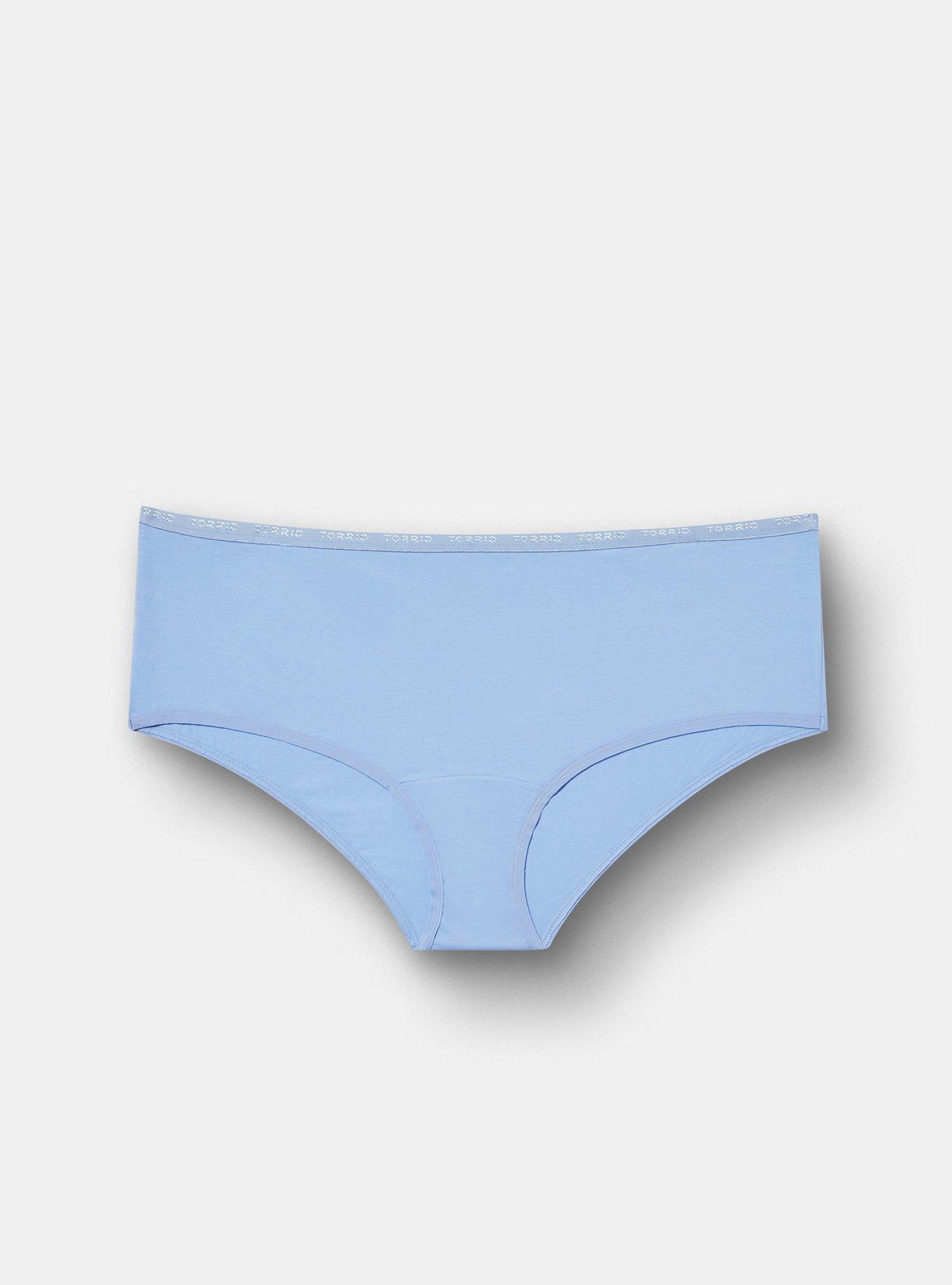 LOGO MID RISE COTTON CHEEKY PANTY, HYDRANGEA, hi-res
