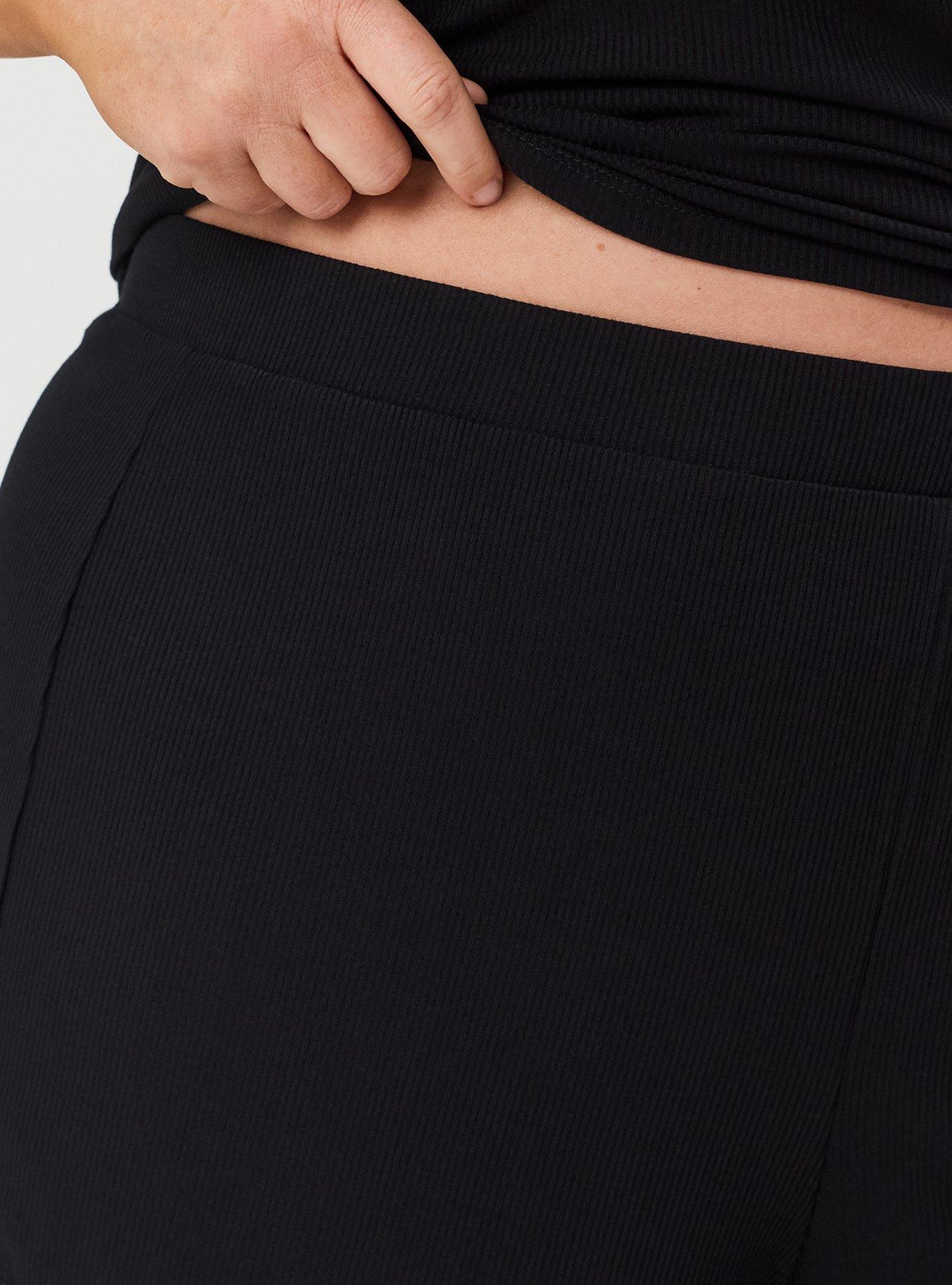 Super Soft Rib Sleep Short, DEEP BLACK, alternate