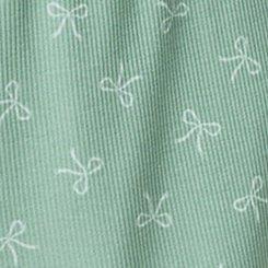 Ribbed Sleep Short, OUTLINE TOSS BOWS GRANITE GREEN, swatch