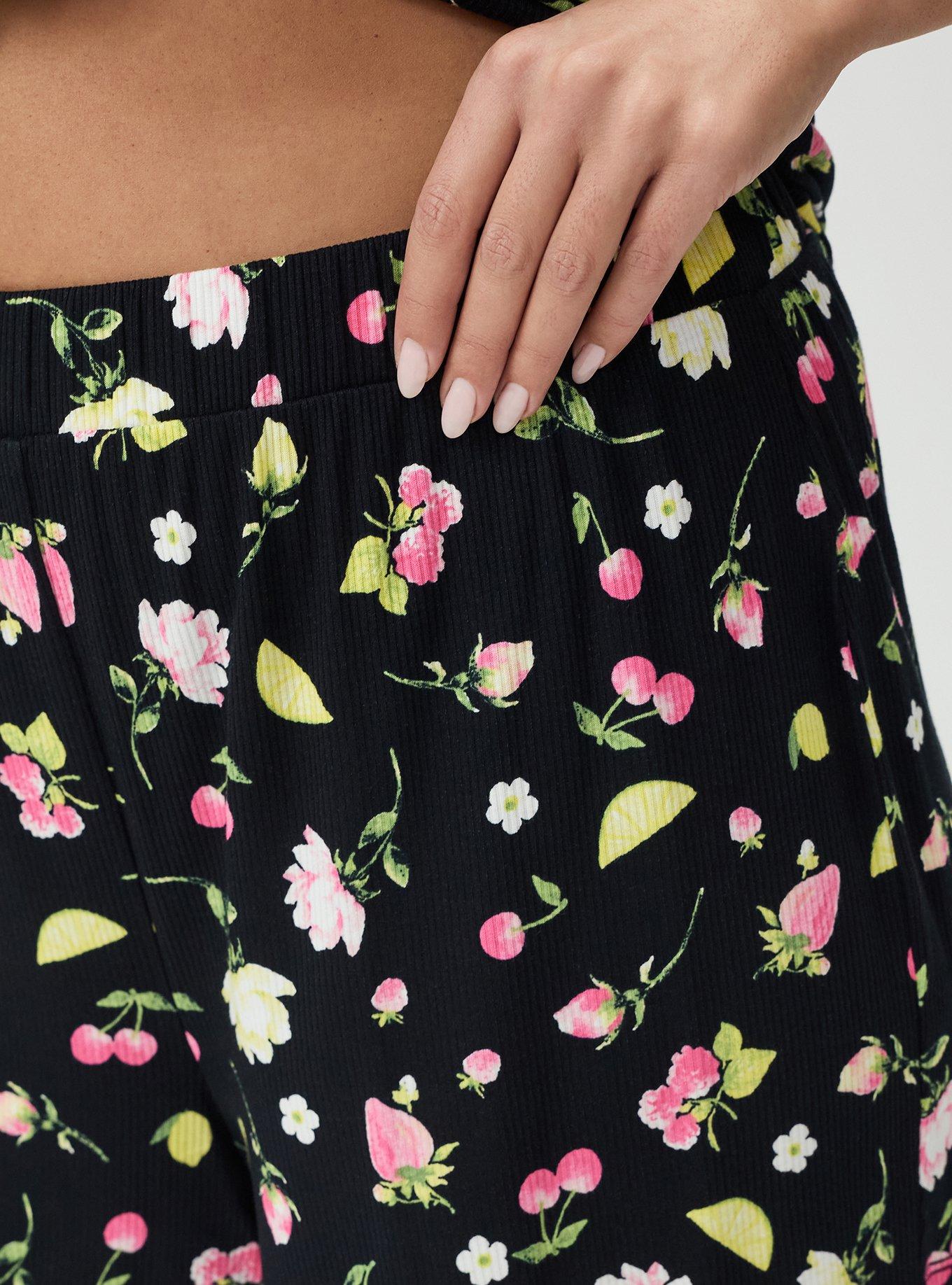 Super Soft Rib Sleep Short, BOP CONVERSATIONAL BLACK, alternate