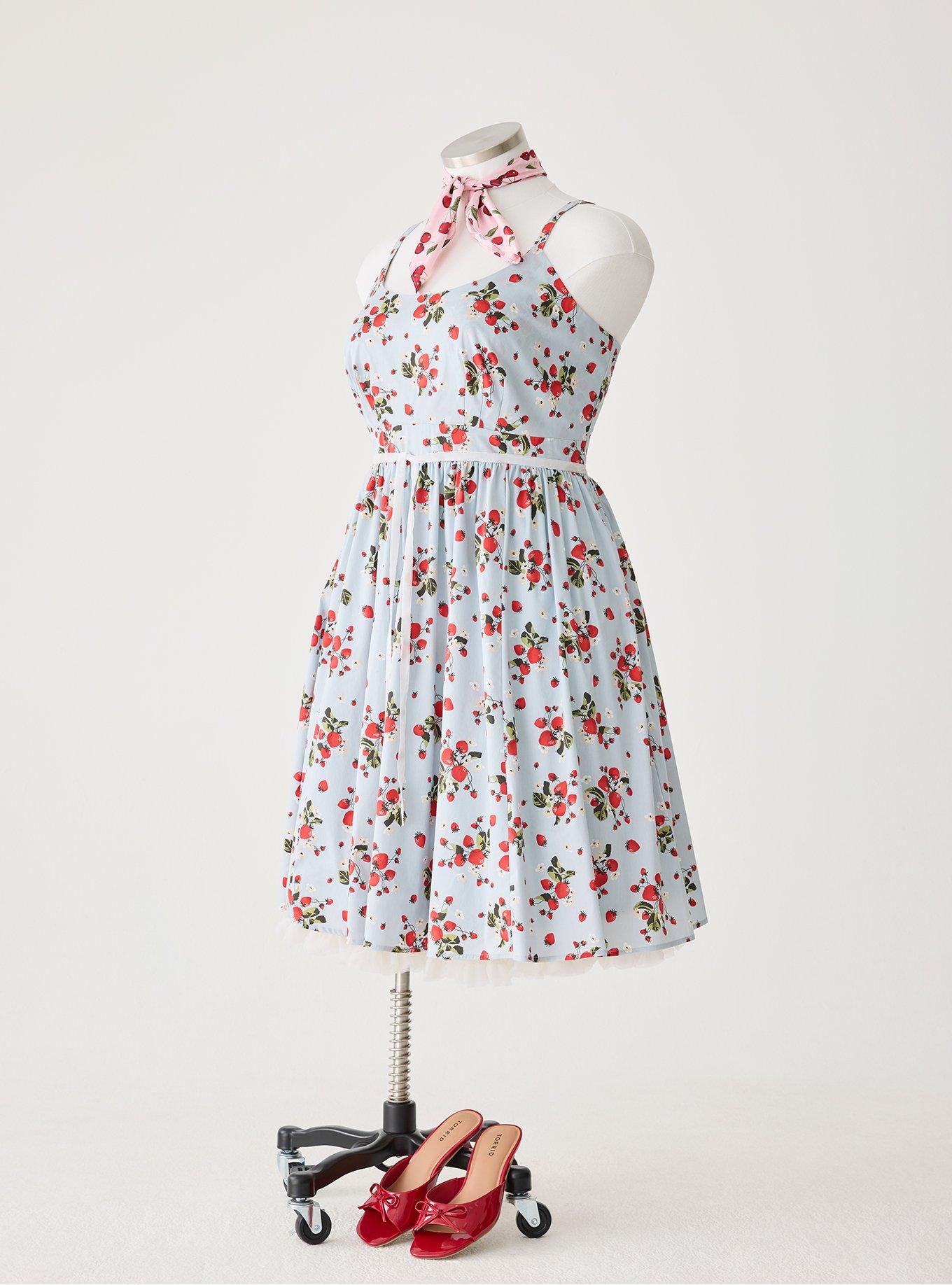 Retro Chic Swing-Skirt Dress