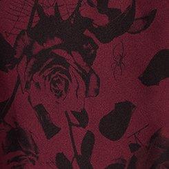 Nightfall Lace Back Slit Maxi Dress, TORRO ROSES FLORAL RED, swatch