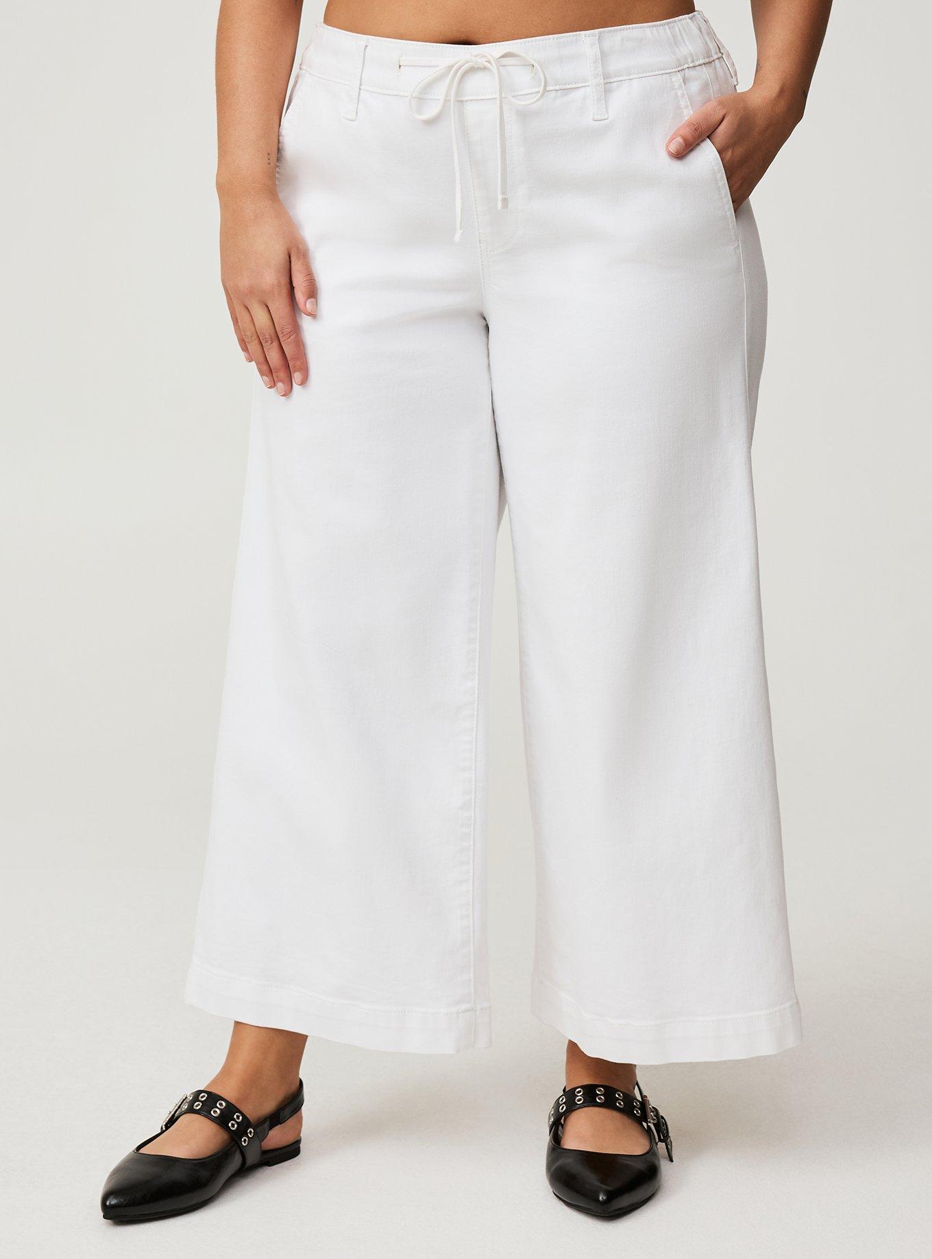 Weekend Wide Leg Ankle Crop Mid-Rise Jean