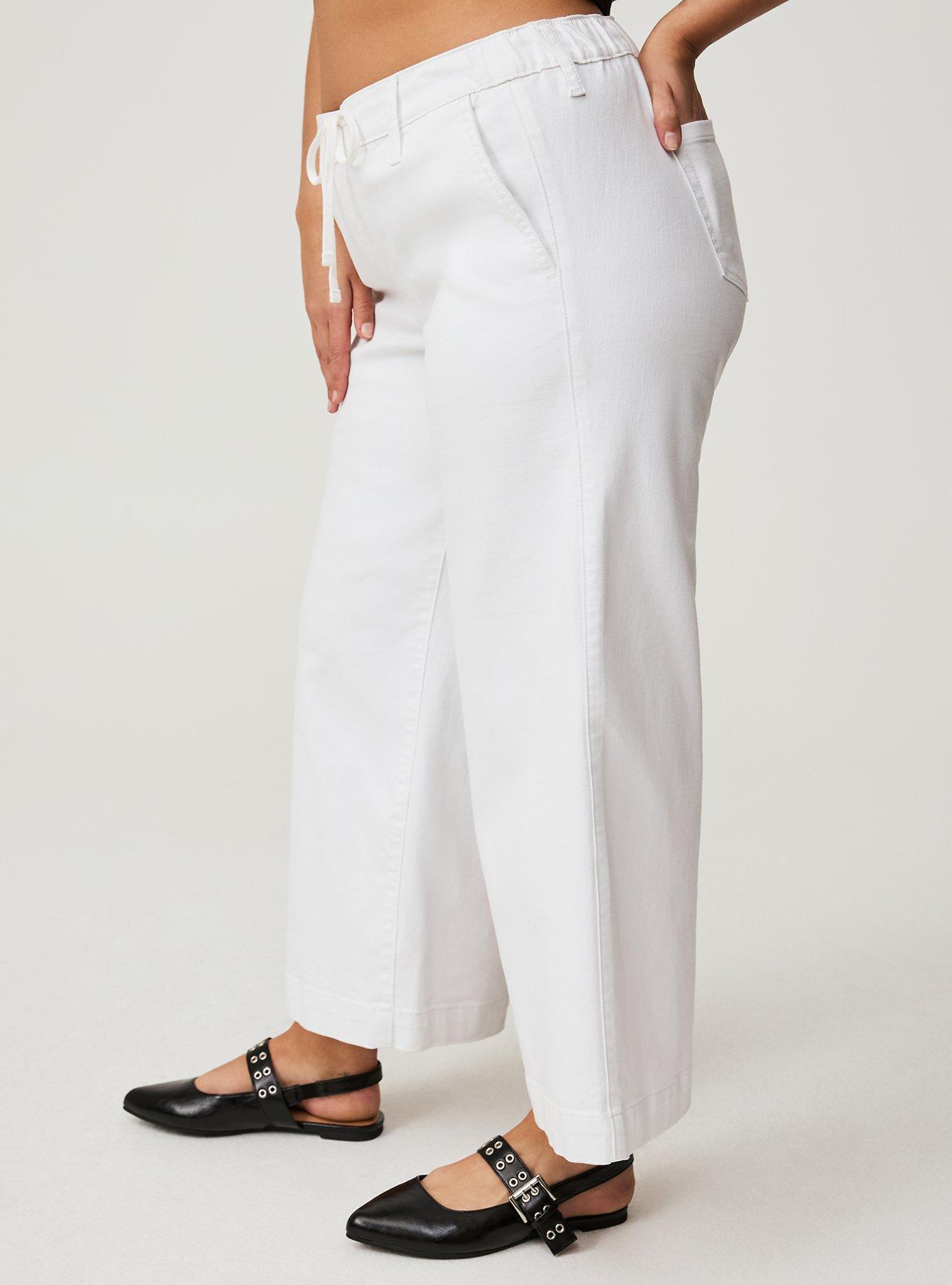 Weekend Wide Leg Ankle Crop Mid-Rise Jean