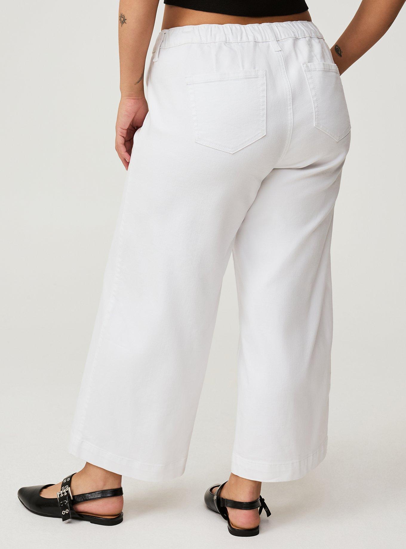 Weekend Wide Leg Ankle Crop Mid-Rise Jean