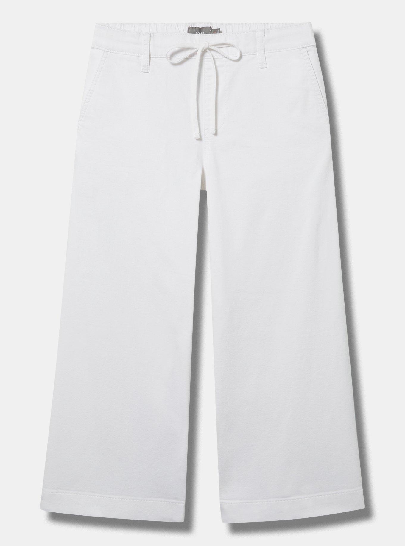 Weekend Wide Leg Ankle Crop Mid-Rise Jean