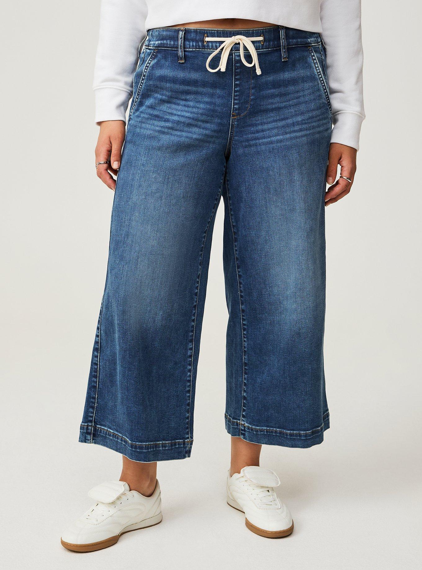 Crop Weekend Mid-Rise Wide Leg Jean