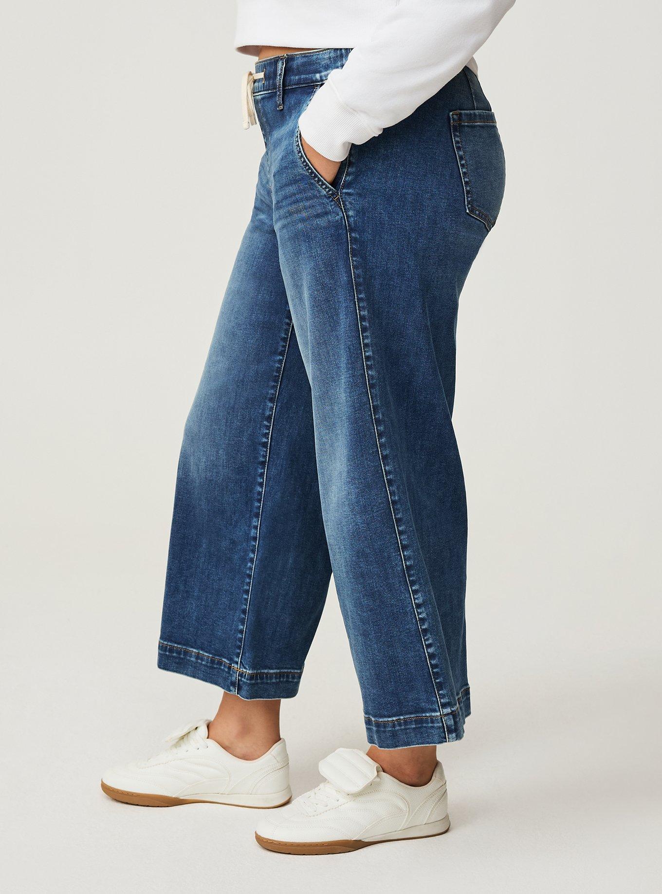 Crop Weekend Mid-Rise Wide Leg Jean