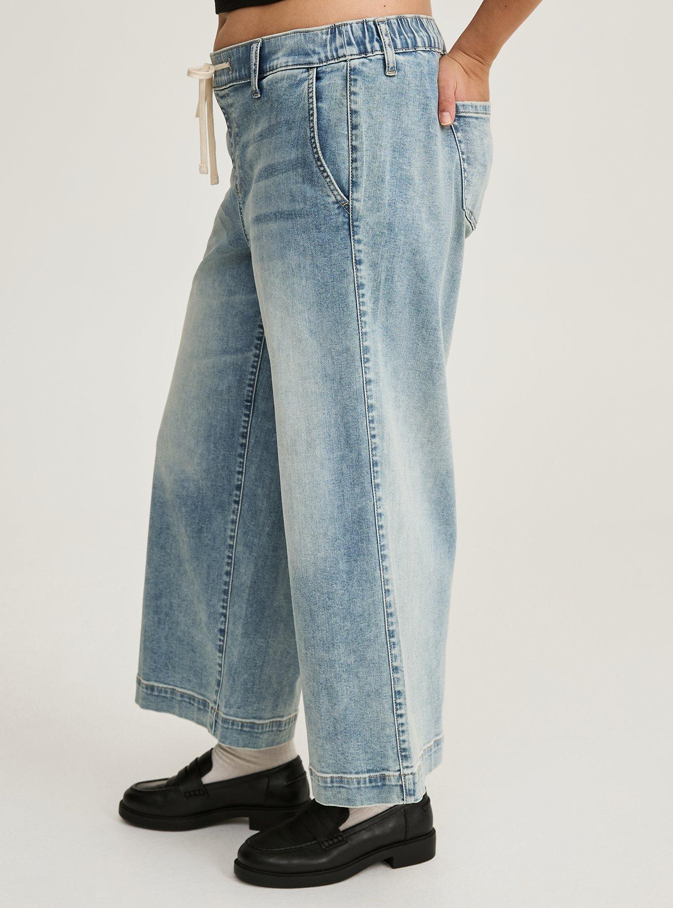 Weekend Mid-Rise Ankle Wide Leg Jean