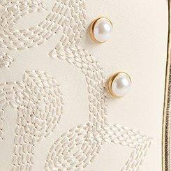 Pearl Western Bootie (WW), IVORY, swatch