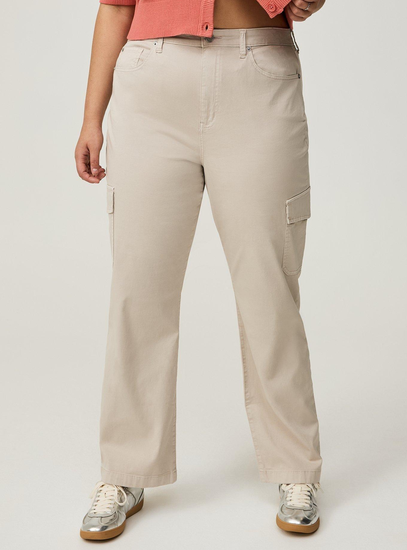 Straight Cargo Pocket High Rise Pant