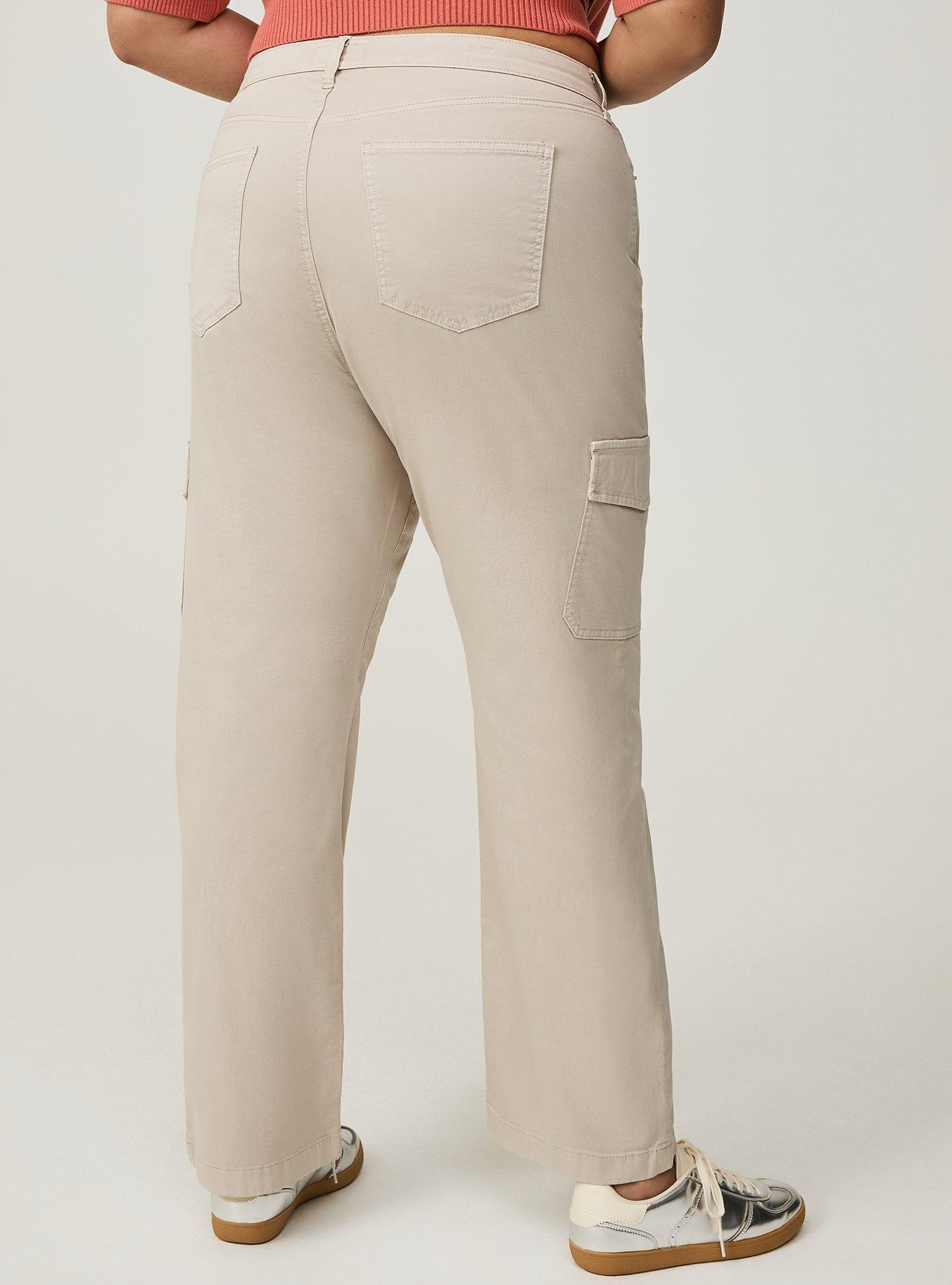 Straight Cargo Pocket High Rise Pant