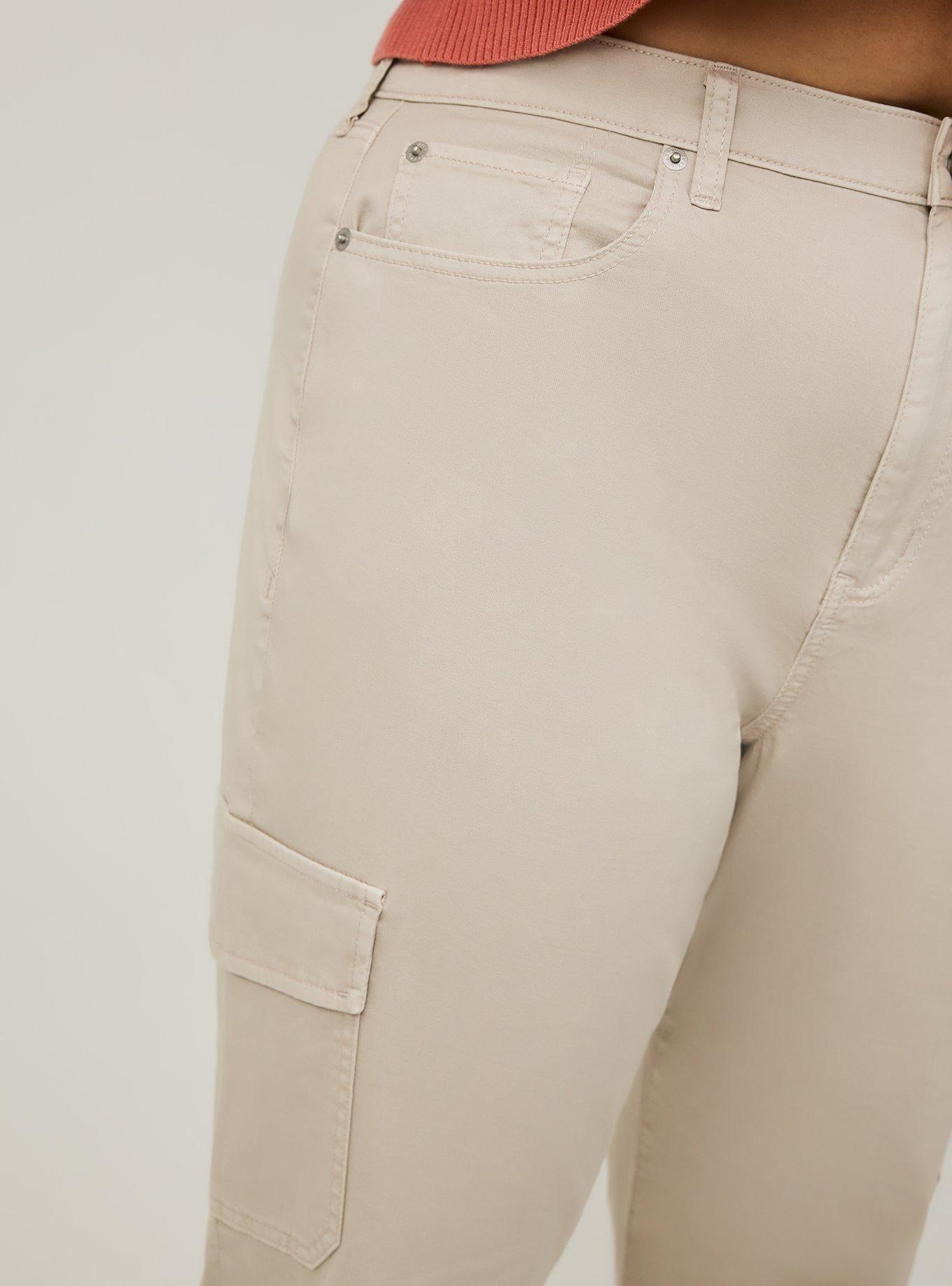 Straight Cargo Pocket High Rise Pant