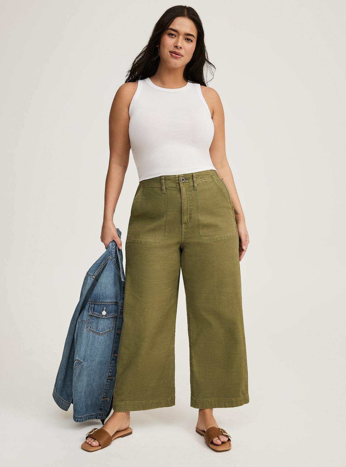 Lace-Up Back Utility Pant