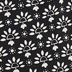 Pull-On Drawstring Shorts, POPI FLORAL ICONS WHISPER WHITE DEEP BLACK, swatch