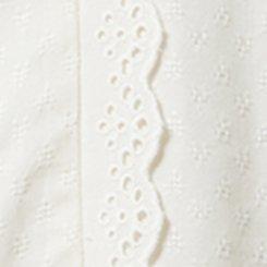 Eyelet Hem Challis Top , WHISPER WHITE, swatch