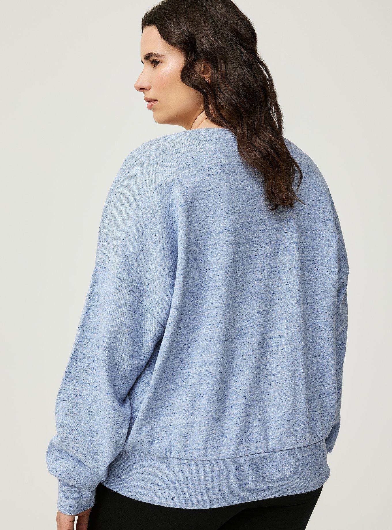 Drop Shoulder V-Neck Pullover