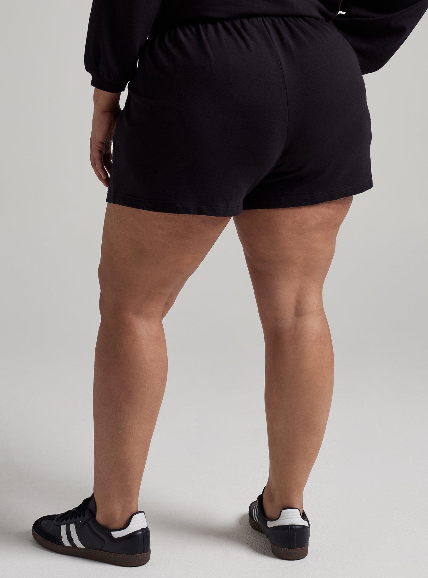 TRU Everyday Fleece Relaxed Active Short, DEEP BLACK, alternate