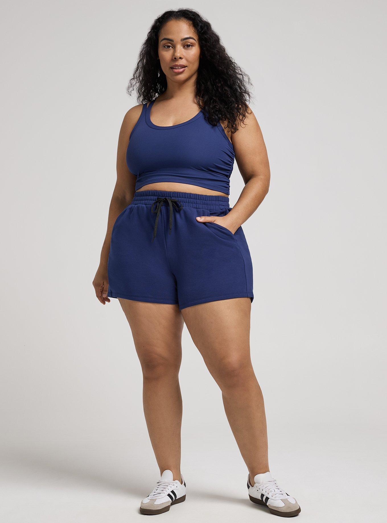 TRU Everyday Fleece Relaxed Active Short, MEDIEVAL BLUE, alternate