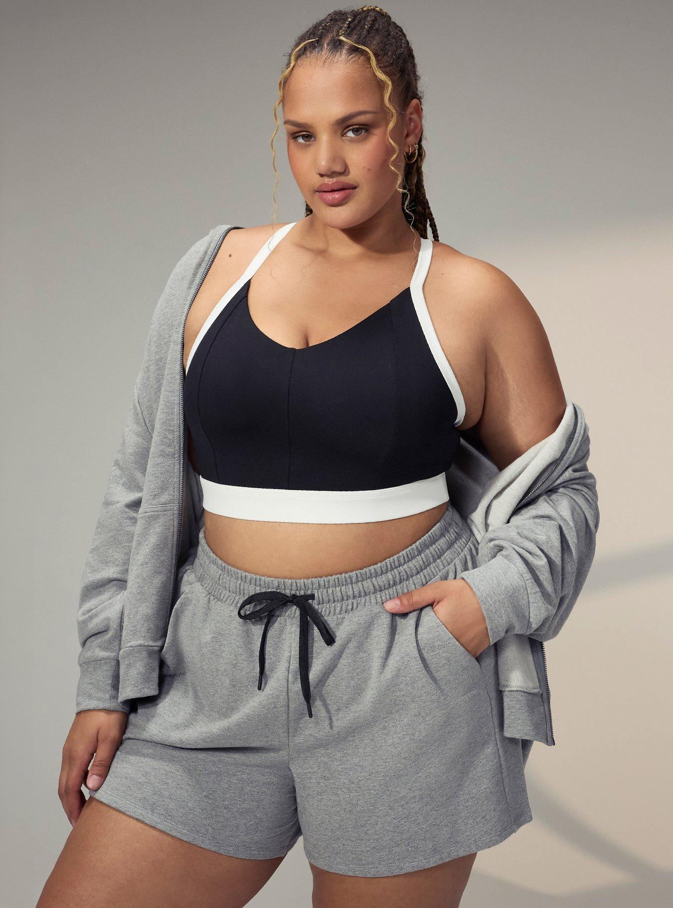 TRU Everyday Fleece Relaxed Active Short, MED HEATHER GREY, hi-res