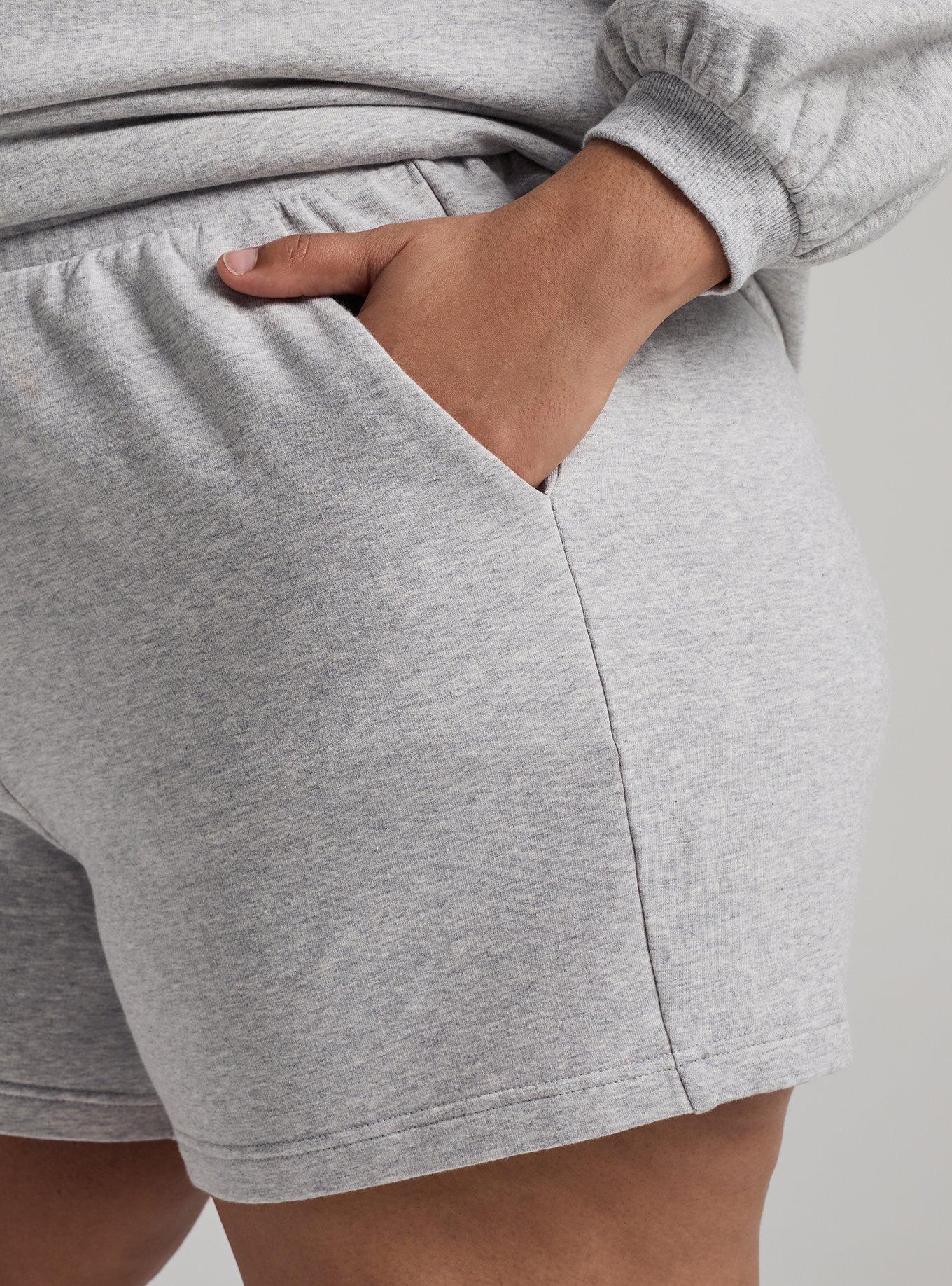 TRU Everyday Fleece Relaxed Active Short, LIGHTEST HEATHER GREY, alternate