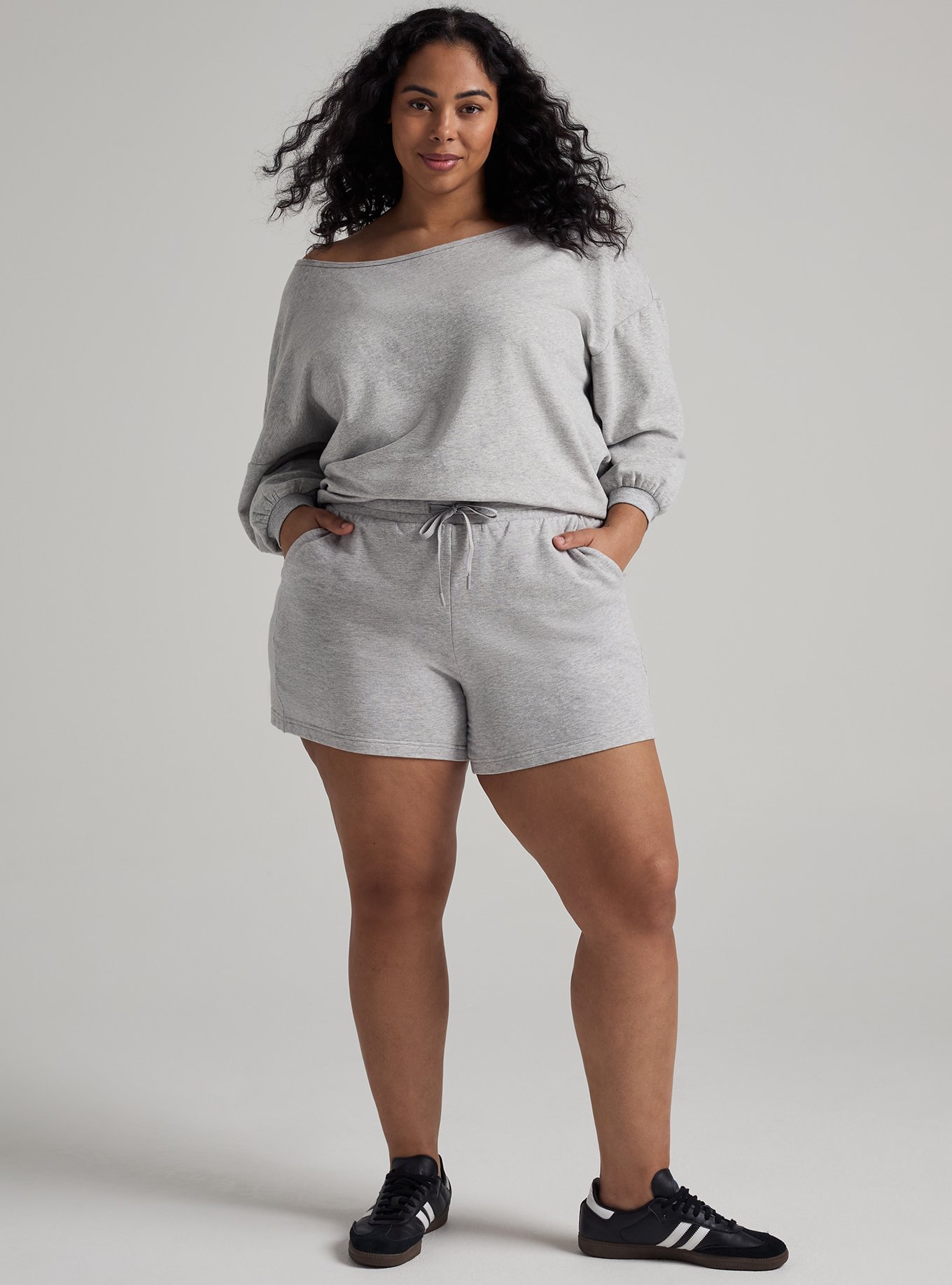 Plus Size - TRU Everyday Fleece Relaxed Active Short - Torrid