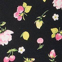 Super Soft Rib Lacy Sleep Tank, BOP CONVERSATIONAL BLACK, swatch