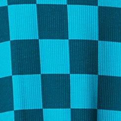 Super Soft Rib Racerback Sleep Gown, SUNNY CHECK EMERALD BLUE, swatch