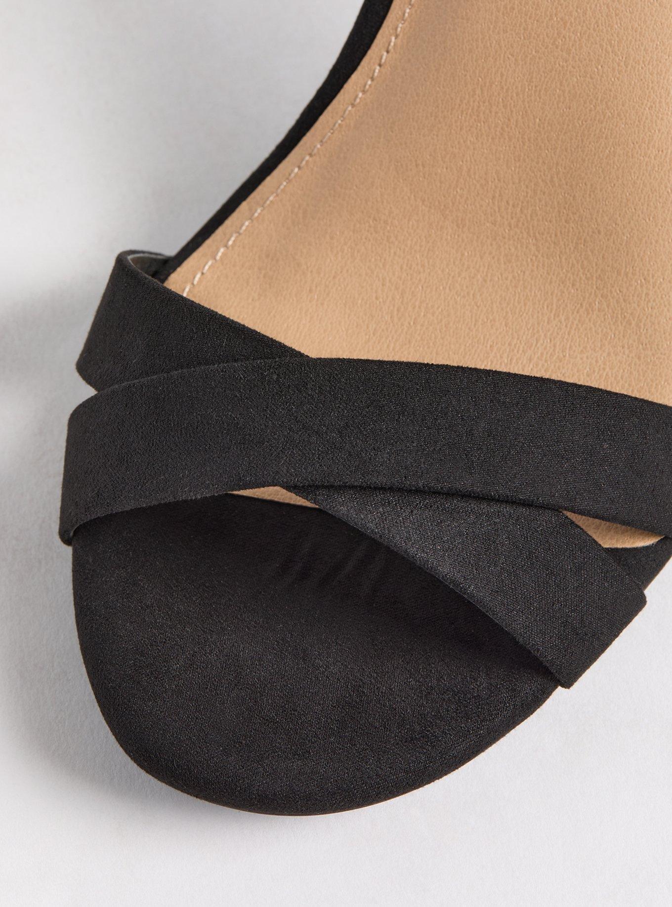 Strappy Ankle Wrap Lucite Heel (WW)